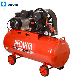 Компрессор Ресанта КП-100/400Р ( кВт 2.5 | л/мин 400 | Бак 100 л | 10 бар | В 220-230В, ~50 Гц | Вес, кг 60 кг )