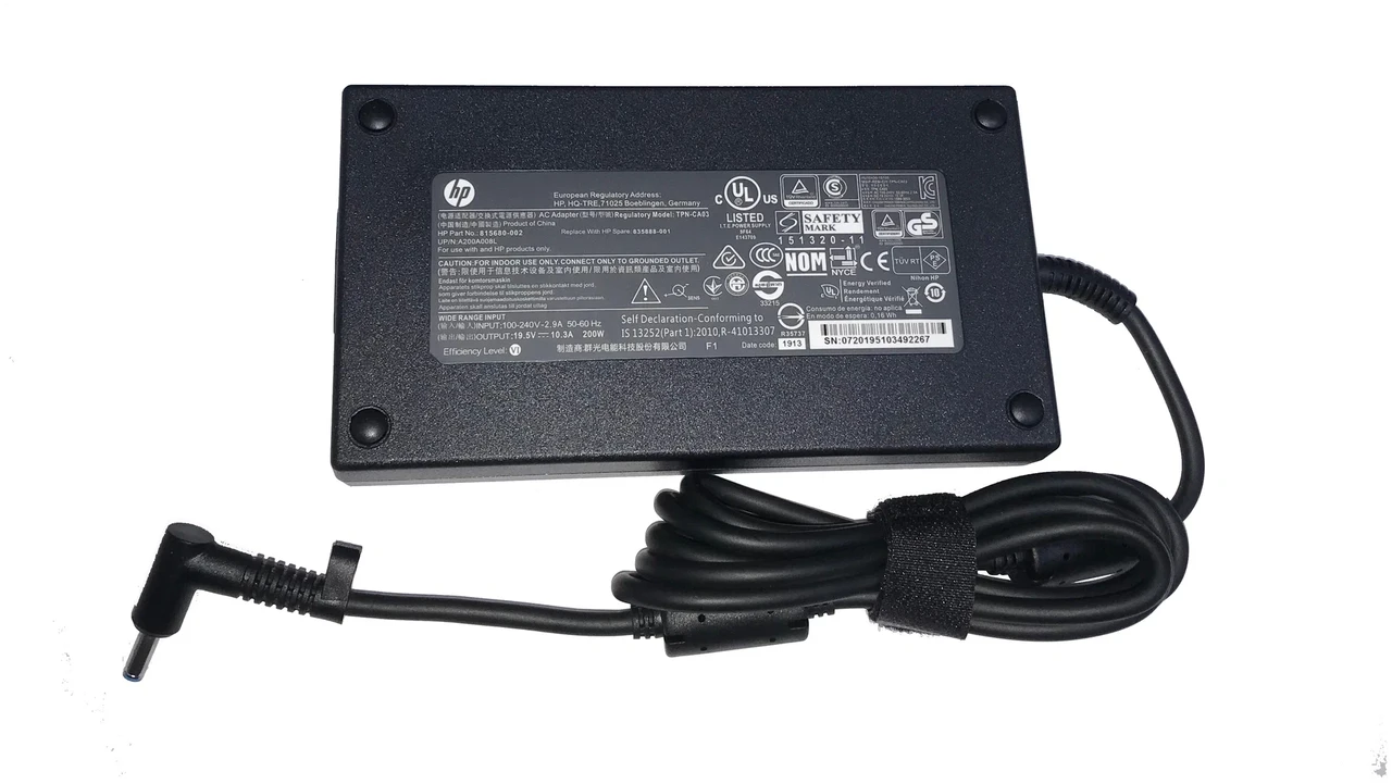 Оригинальный Блок питания 200W для ноутбука HP 19.5v 10.3A 4.5x3.0mm, фото 1