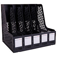 Лоток вертикальный DELI, 5 отделений, чёрный