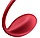 Виброяйцо Satisfyer Shiny Petal красный (Connect App), фото 4