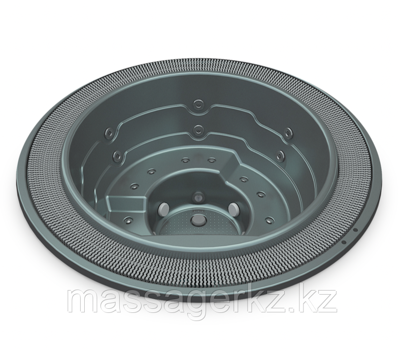 Переливной спа бассейн AquaVia Capri, с теплозащитной крышки, подсветка многоцветная, фото 1