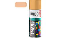 Эмаль универсальная Kudo, бежевая, глянцевая, 520 мл/270 г