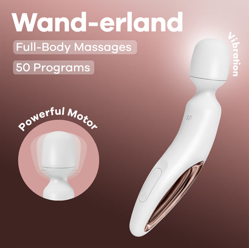 Вибромассажер Satisfyer Wand-erland белый
