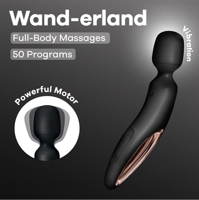 Вибромассажер Satisfyer Wand-erland черный