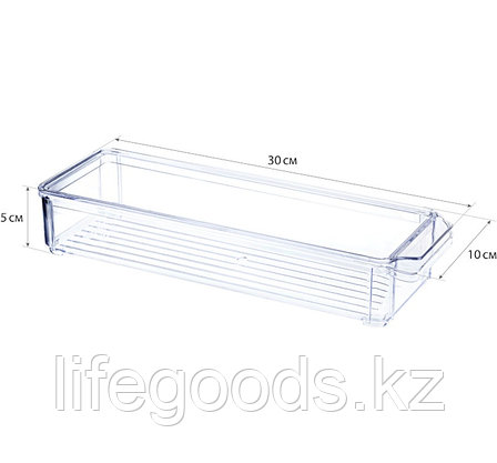 Органайзер для холодильника 1л с крышкой (прозрачный) М1584, фото 2