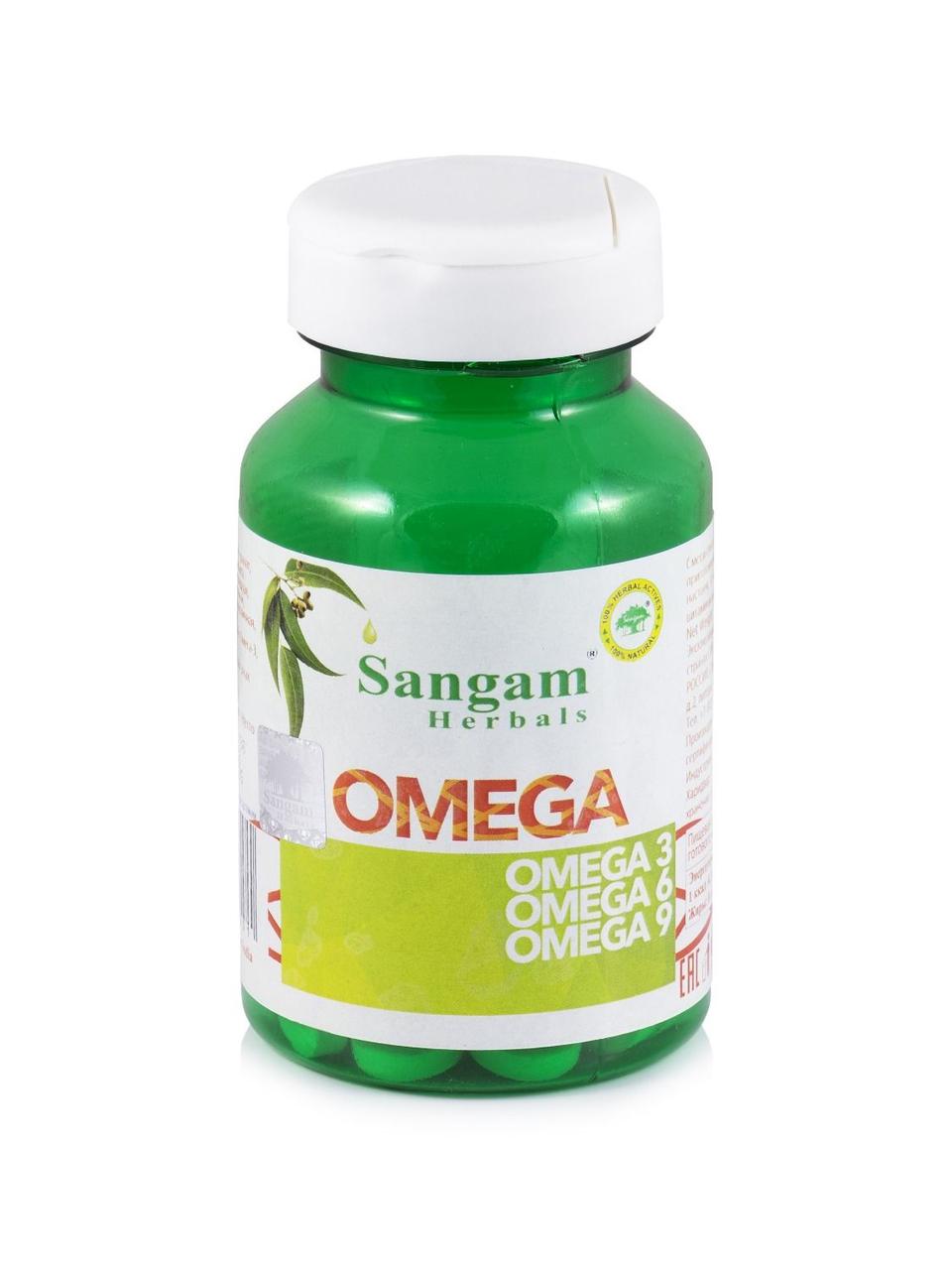Omega Sangam Herbals, 60 таблеток, 750 мг