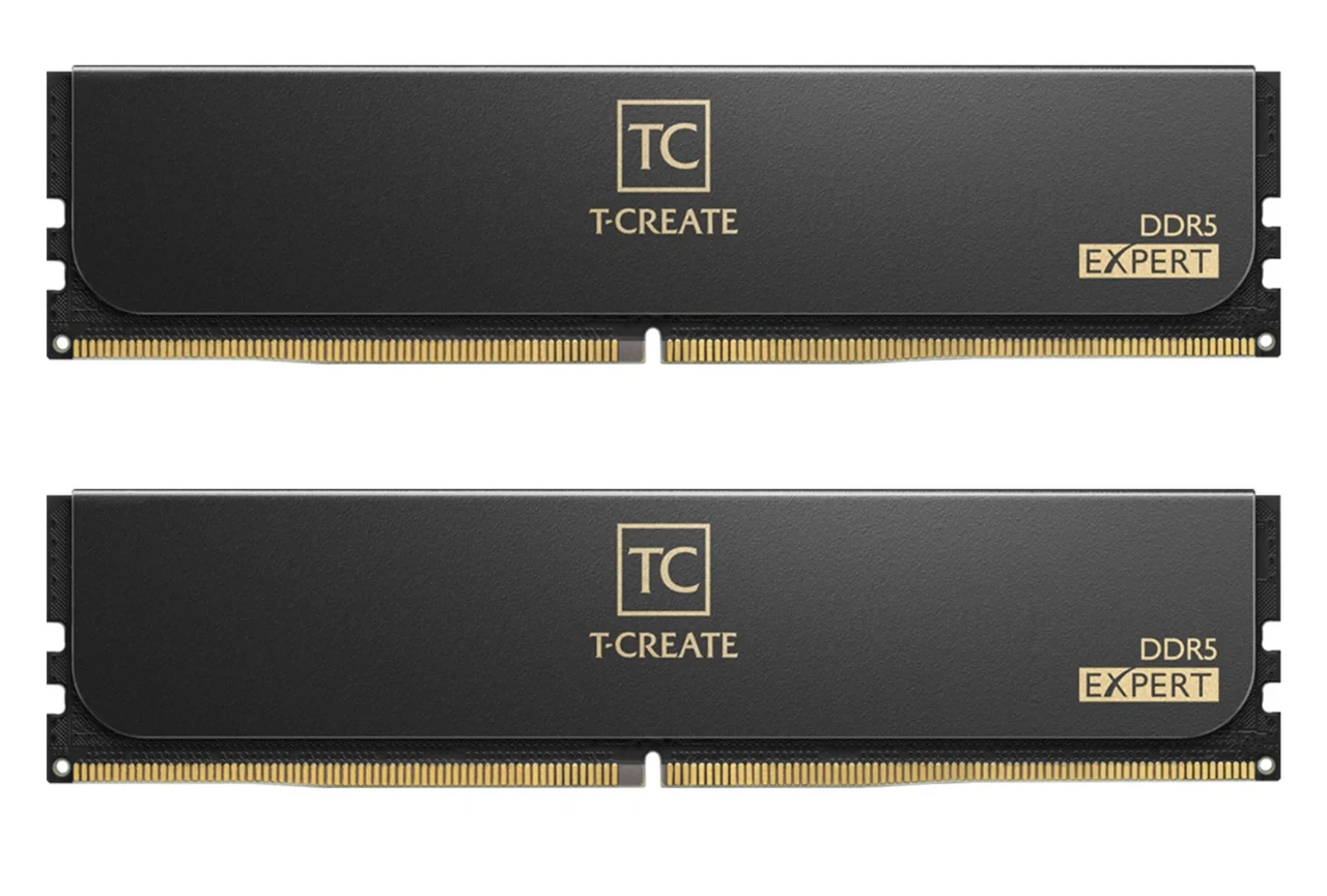 Оперативная память 32GB Kit (2x16GB) 6400MHz DDR5 TeamGroup EXPERT CL32 Black CTCED532G6400HC32ADC01