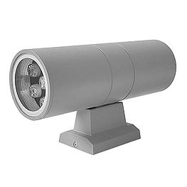 Ғимараттың қасбетіне екі жақты 14 Вт шам орнатылған.