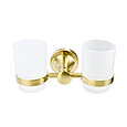 GT1411 Стаканы для зубных щеток / настенные крепление / матовое золото, фото 2