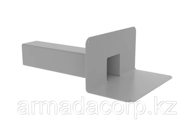 Парапетная воронка эконом без листвоуловителя и отвода VC-PVC 100x100x450, фото 1
