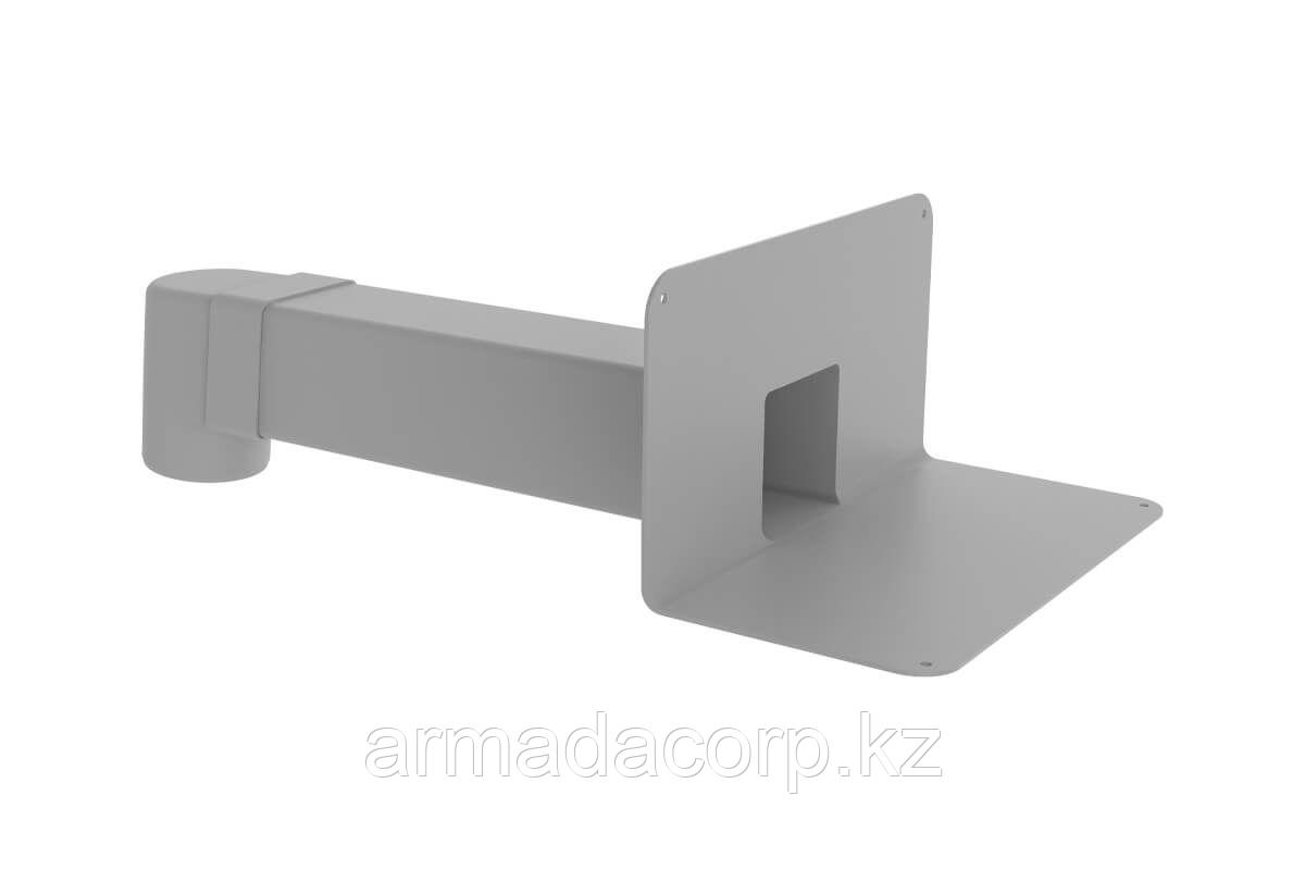 Парапетная воронка с угловым отводом VC-PVC 100x100 ЭКОНОМ
