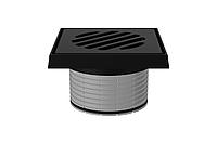 Надставной элемент с чугунным подрамником и чугунной решеткой с незамерзающим затвором для трапов