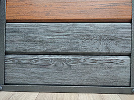 Металлосайдинг 240х0,45 мм Дуб Графит 3D Europanel