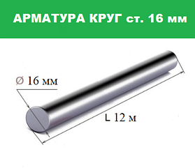 Арматура А1 круг 16 мм Гост 5781-82