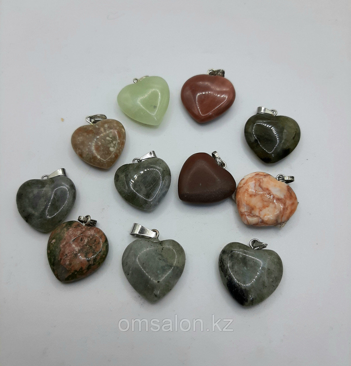 Кулон Сердце из натурального камня, фото 1