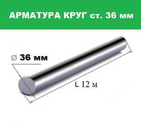 Арматура А1 круг 36 мм