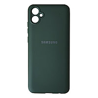 Чехол на Samsung Galaxy A04E гель темно-зеленый