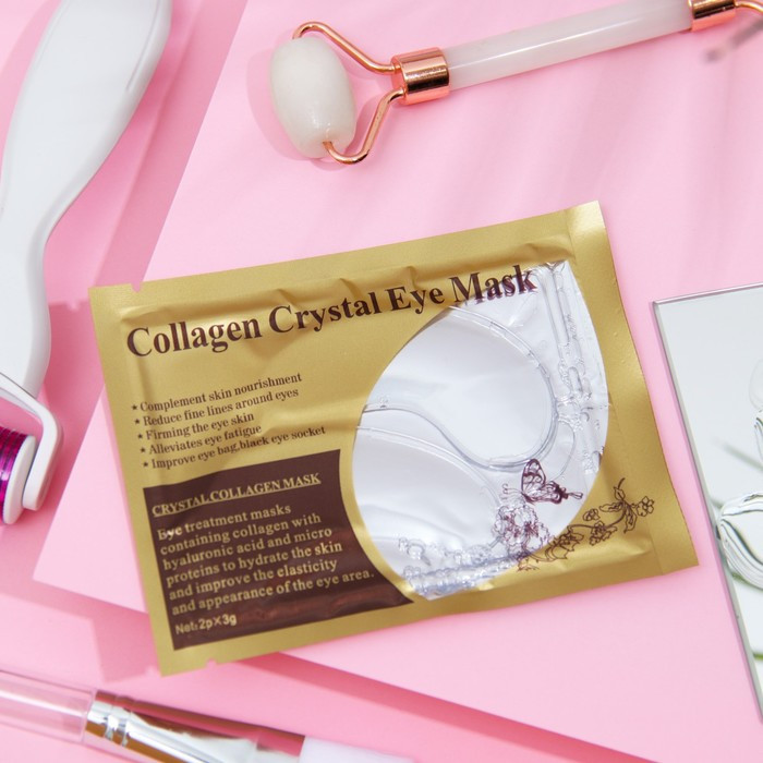 Патчи гидрогелевые для глаз Collagen Crystal, прозрачные, фото 1