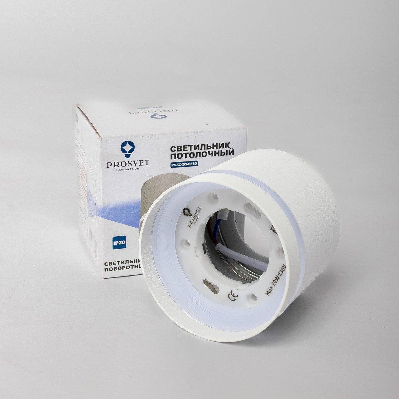 LED Светильник накладной GX53 - 8580 белый PROSVET