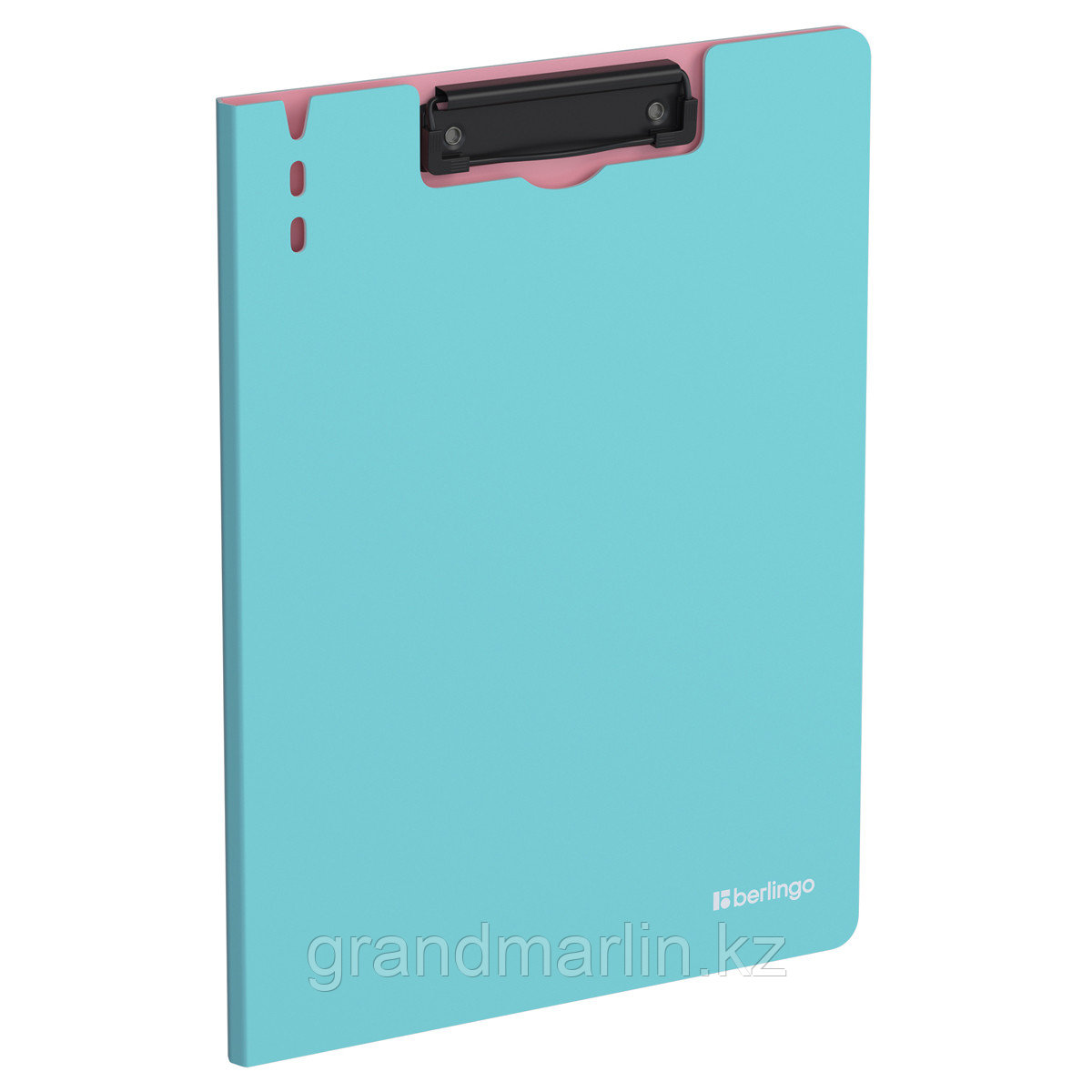 Папка-планшет с зажимом Berlingo "Haze" А4, пластик (полифом), 1800мкм, голубая, фото 1
