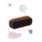 Пенал мягкий 2 отделения, 220*80*50 Berlingo "Peace", полиэстер, внутр. органайзер, фото 5