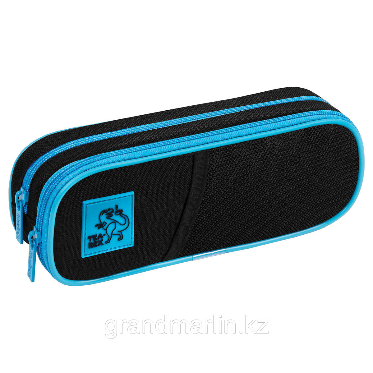 Пенал мягкий 2 отделения, 220*80*50 Berlingo "Tea rex", полиэстер, внутр. органайзер, фото 1