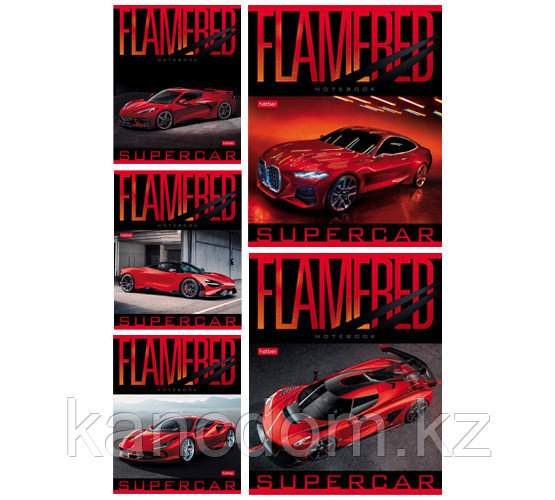 Тетрадь А5 48л линия Hatber "Red Supercar" 48Т5В2
