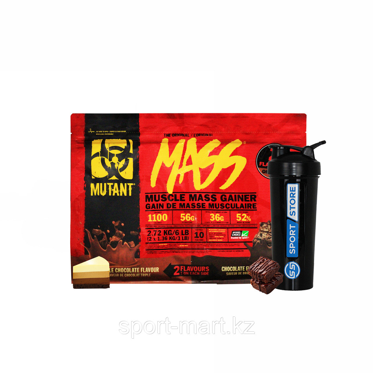 Гейнер высокоуглеводный Mutant Mass Dual Chamber 20 порций 2270 гр