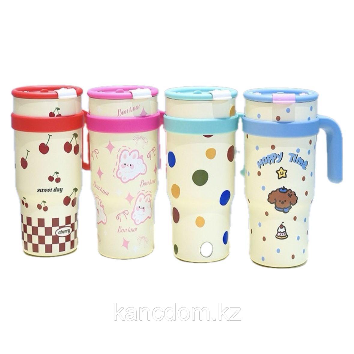 Термокружка с ручкой "Mood Cups" 1200мл WB-901