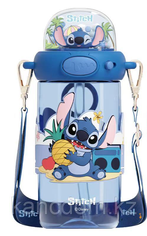 Бутылка для воды «Stitch Disney под крышкой» 650мл D-2001W