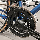 Велосипед Гравийный "Vetter Easy Gravel". Рама 540 мм. Грэвел. Туринг. Дорожный. Хромолевый гравийник. Цвет - синий., фото 4