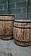 Деревянная декоративная бочка с обжигом 1000*600*700*600*17 мм, фото 6