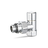 Ручной угловой, 1/2" радиаторный клапан, серия VMDV01, хром
