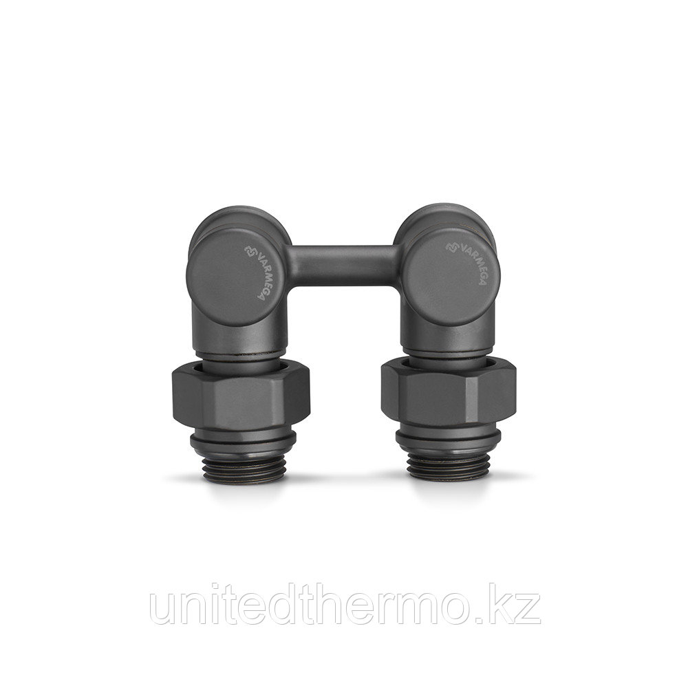 Узел угловой, 1/2"х3/4"EK нижнего подключения, серия VMDV20, черный