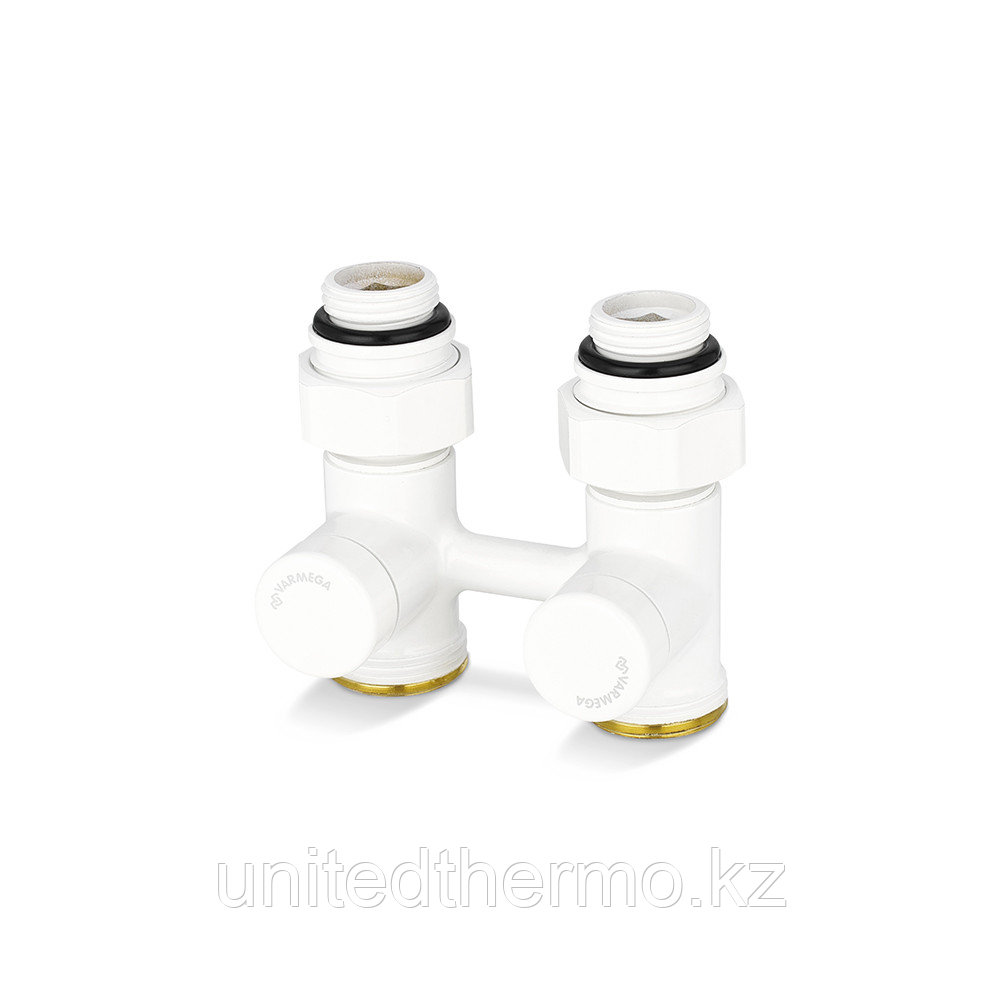 Узел прямой, 1/2"х3/4"EK нижнего подключения, серия VMDV21, белый