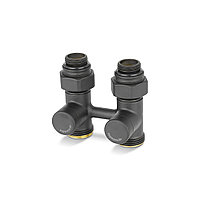 Узел прямой, 1/2"х3/4"EK нижнего подключения, серия VMDV21, черный