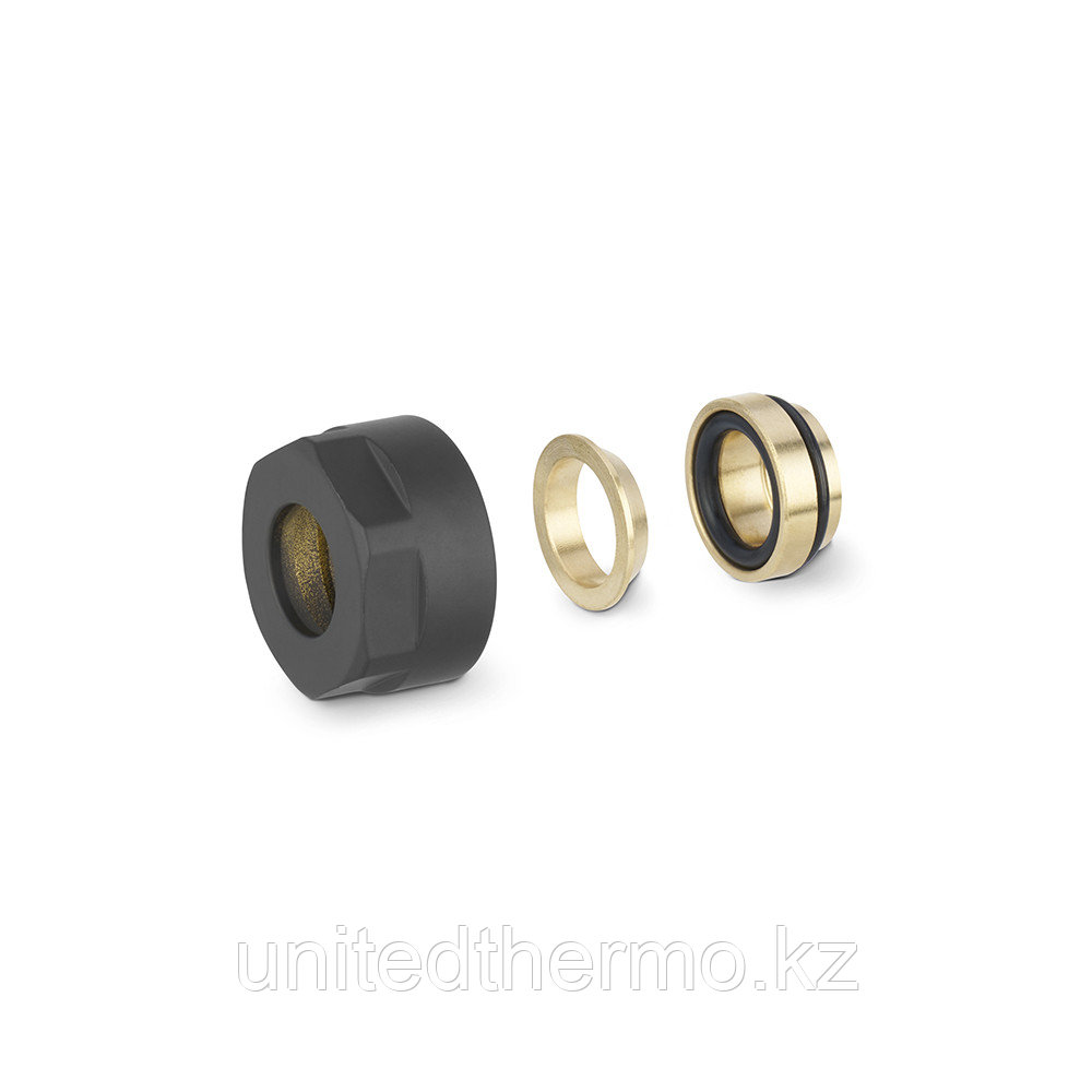Резьбозажимное соединение, D15 х 3/4"EK, черный