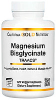 Магний Бисглицинат California Gold Nutrition Magnesuim Bisglycinate 120 шт