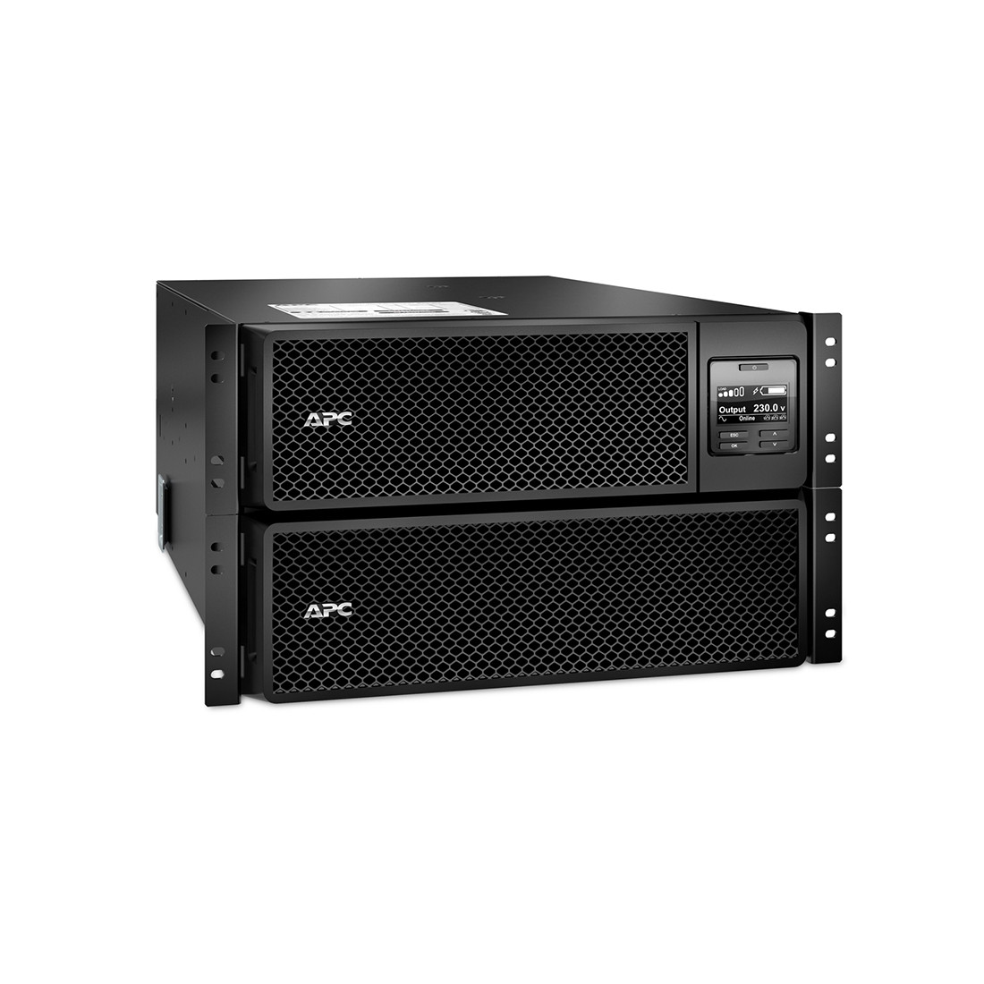 APC SRT8KRMXLI ИБП Smart, On-Line, Rack, IEC, 8000ВА/8000Вт, 6U, 230В, Вых:6x C13+4x C19 IEC, APCRBC140, Network Card+SmartSlot