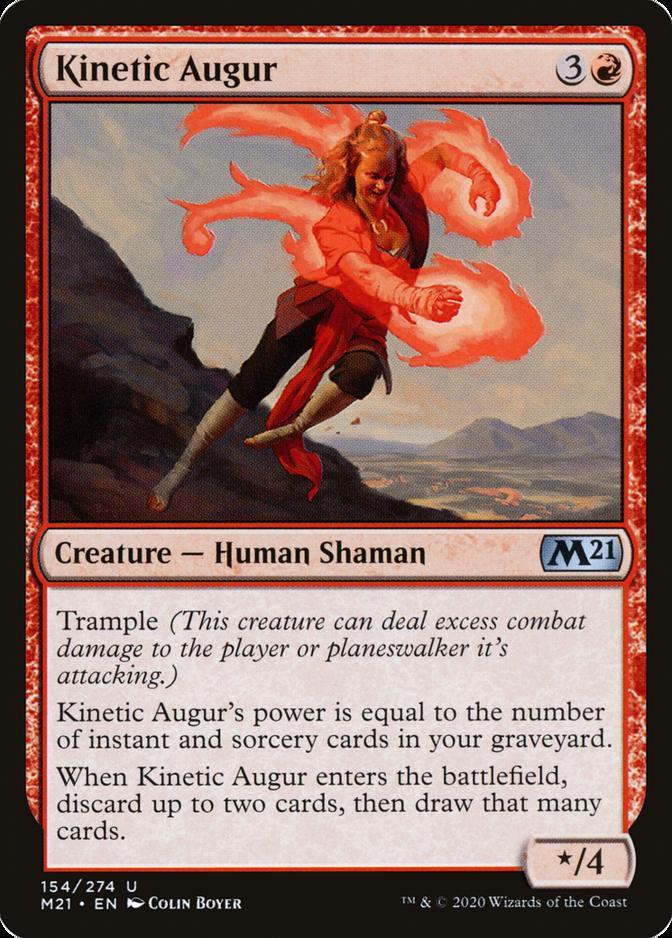 MTG single card Kinetic Augur Creature-Human shaman M21 Eng