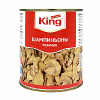 King Резаные шампиньоны 850мл