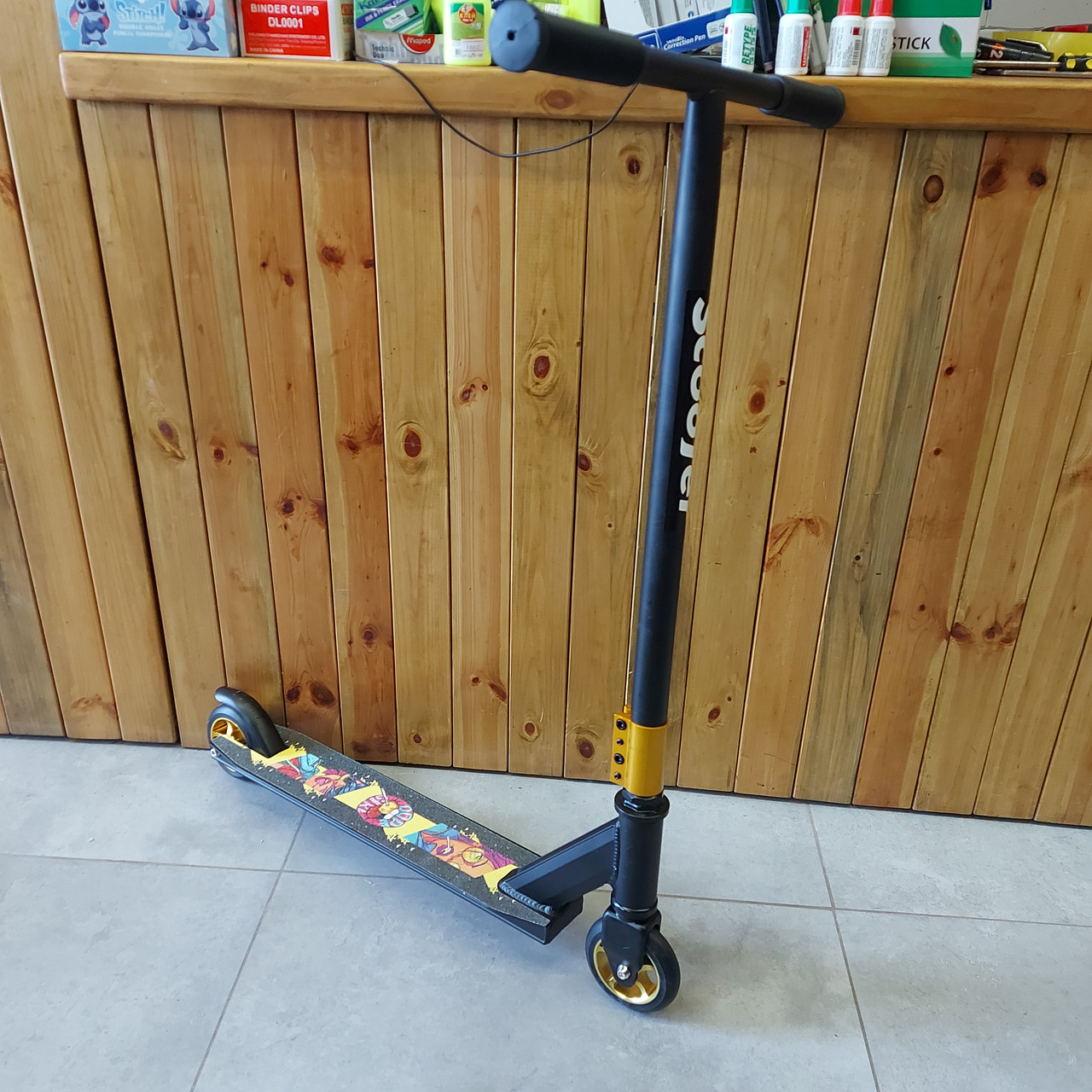 Трюковый самокат "Scooter". Трюковой. Тэшка. Т-образный руль. DOPE GIRL.
