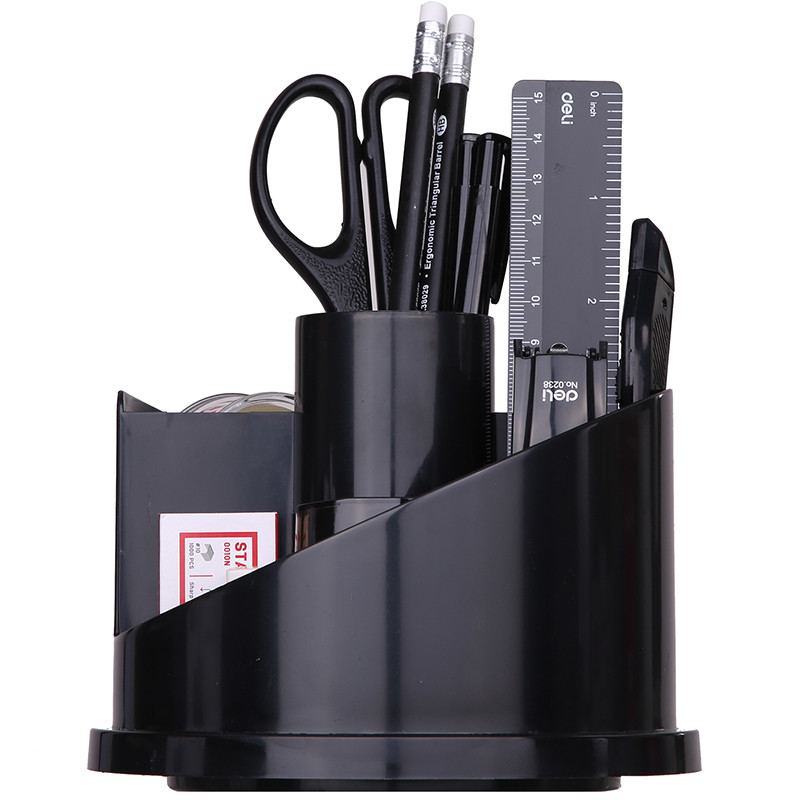 Настольный набор DELI "E38251A", 17 предметов, черный, фото 1