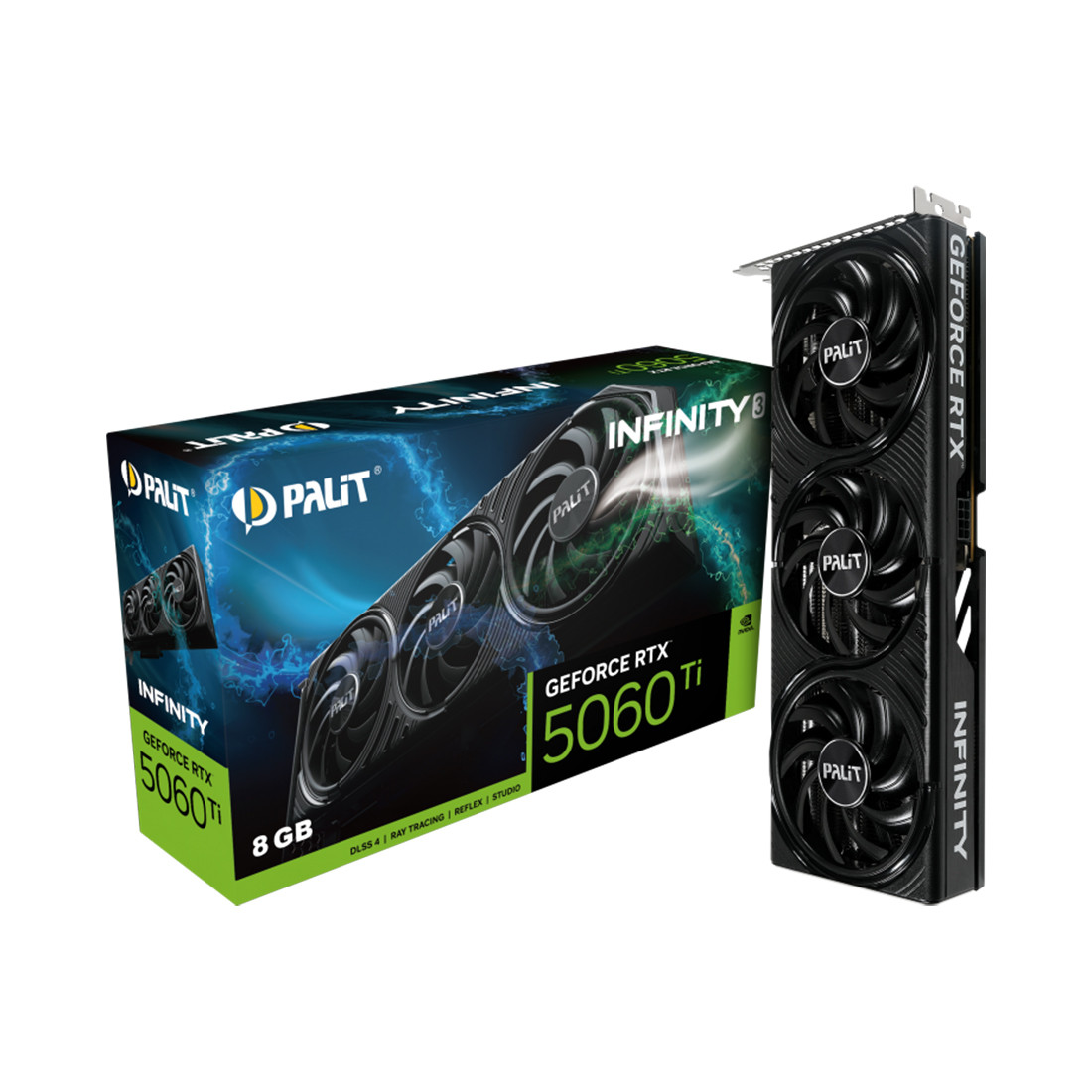 Видеокарта PALIT RTX5060Ti INFINITY 3 8GB (NE7506T019P1-GB2062S), фото 1