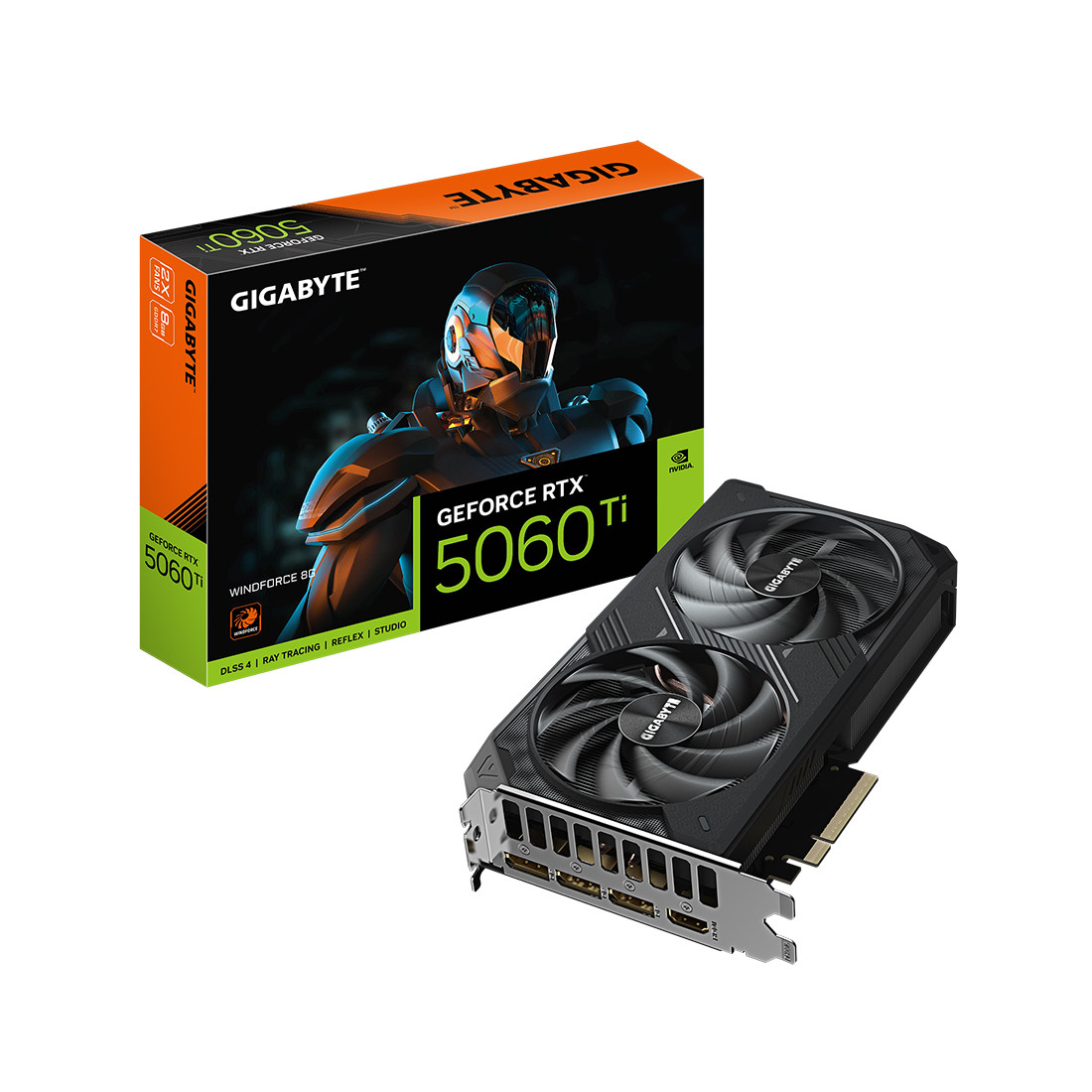 Видеокарта Gigabyte (GV-N506TWF2-8GD) RTX5060Ti WINDFORCE 8G, фото 1