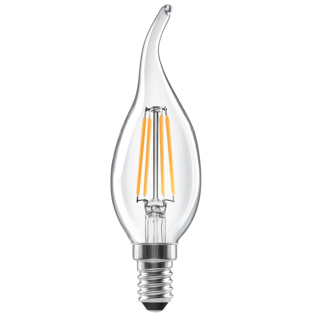 LED лампа CF35 свеча 7W E14 4200K FL (филаментная) PROSVET