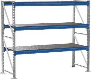 Среднегрузовой стеллаж, 1800мм, 1500мм, 3 полки