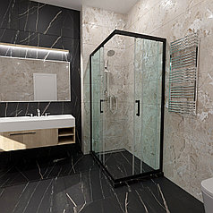 ДШ "Фикс-Блэк" 120*80, прямоуг КС137(1), к-т проф. 120*80 (черный) фикс  ***