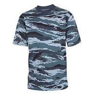 Футболка детская камуфлированная цв. серый камыш