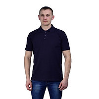Рубашка-поло тёмно-синяя